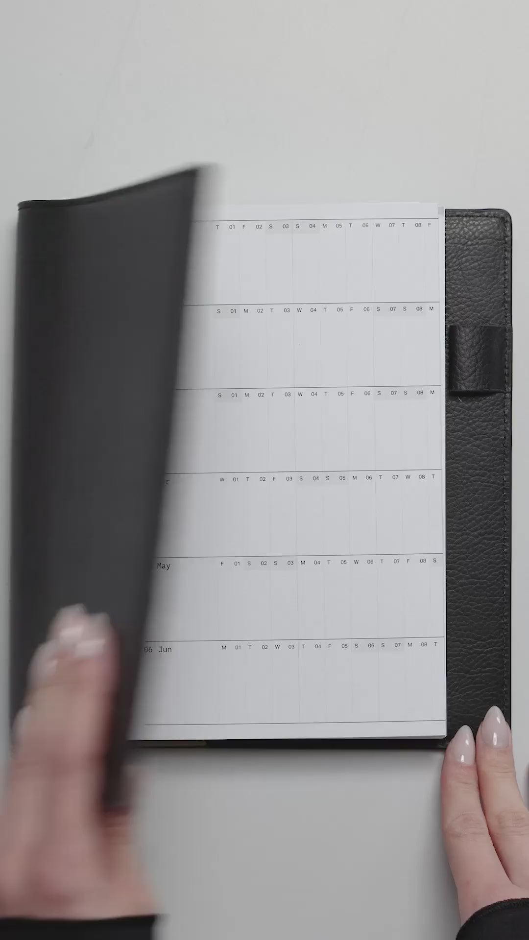 Video of 2026 Yearly Foldout Planner Insert.